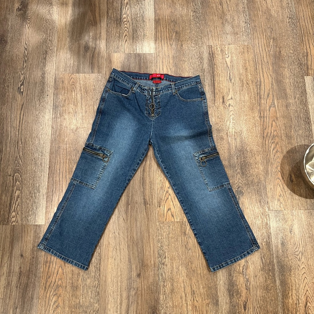 GLO Jeans Blue Ankle Cropped Denim